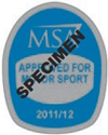 Helmet Stickers - Car (Blue) - per sheet of 10