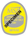 Yellow Helmet Stickers - per sheet of 10